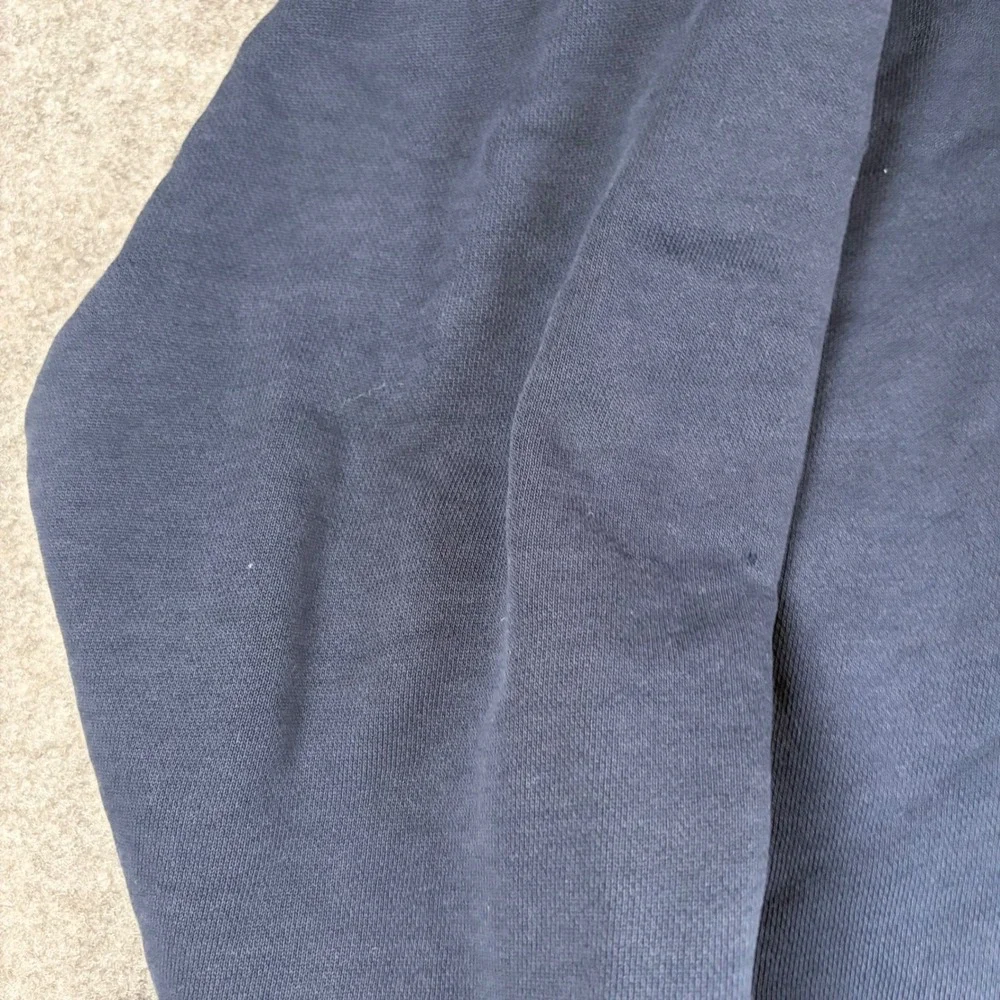 Deer Henley Sweatshirt Mens XL Blue Embroidered Head‎ Hunting Nature Outdoors